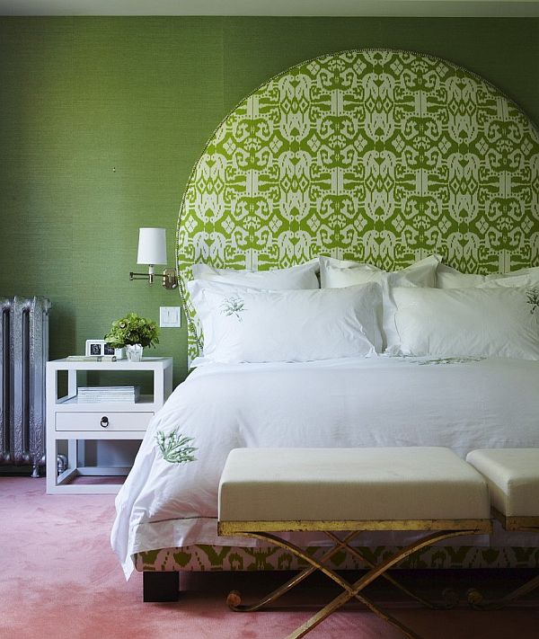 идеи за зелен интериор в спалня 1